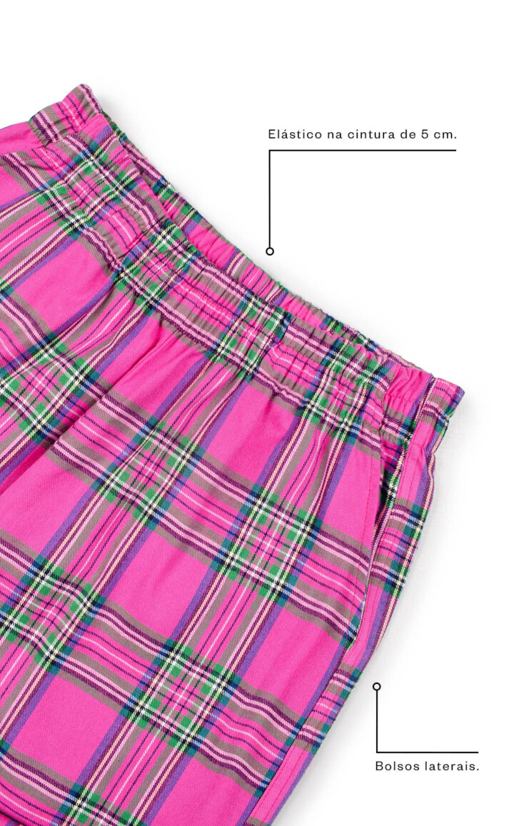 Pijama Blusa Manga Longa com Calça Marina